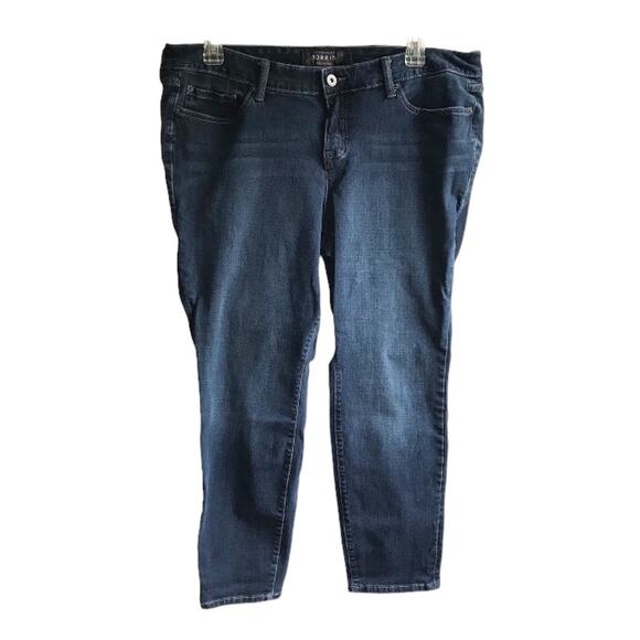 Torrid Premium Skinny Jeans Size 20R Dark Wash Mid Rise Ultimate Stretch Denim - Picture 15 of 16